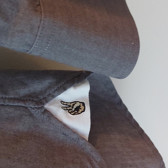 NWOT John Varvatos Button Down Shirt Gray Size 16.5 - Picture 5 of 6